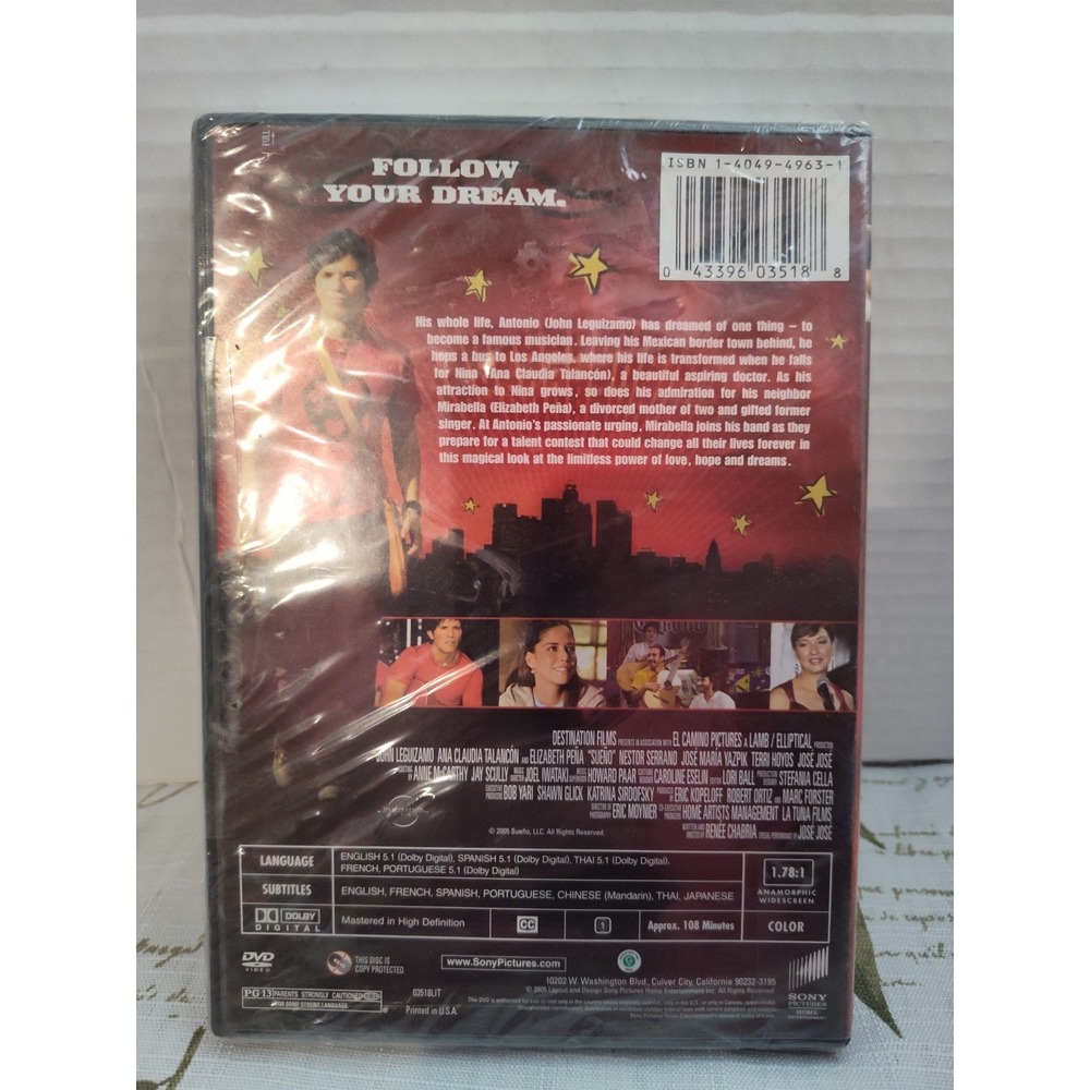 Sueńo DVD 2006 Movie Film John Leguizamo‎ Ana Claudia Talancon NEW SEALED - Picture 2 of 4